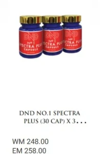 3 BOTOL : DND NO.1 SPECTRA PLUS (30 CAP) - DND SPICE.