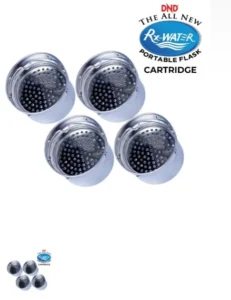 DND RXWATER PORTABLE FLASK CARTRIDGE X 4