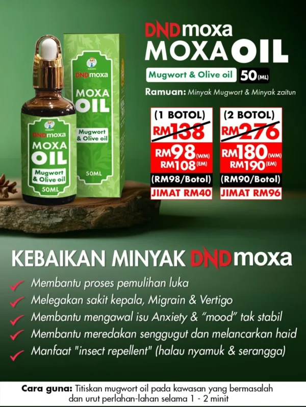DNDmoxa MUGWORT ESSENTIAL OIL (50ML) x 2 btl - Image 2