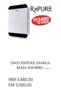 DND RXPURE (HARGA BIASA RM3880)- SEKARANG HARGA PROMO