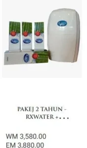 PAKEJ 2 TAHUN - RXWATER + MAINTENANCE