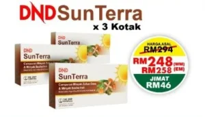 DND SUNTERRA (3ML X 30 SACHETS) X 3 BOXES