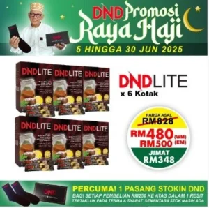 PACKAGE 19: DND LITE (15 SACHETS X 5G) X 6 BOXES