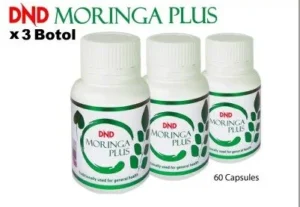 PACKAGE 10: DND MORINGA PLUS - 60 VEGE CAPSULE X 3 BOTOL