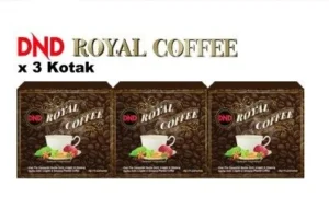 PACKAGE 22: DND ROYAL COFFEE (20G X 15 SACHETS) x 3 BOXES