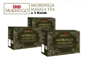 PACKAGE 24 DND MORINGGO MORINGA MASALA TEA (20 SACHETS X 2.5g) x 3 BOX