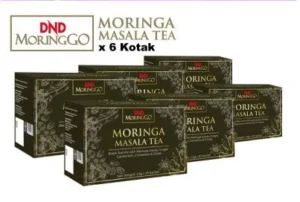 PACKAGE 25: DND MORINGGO MORINGA MASALA TEA (20 SACHETS X 2.5g) x 6 BOX