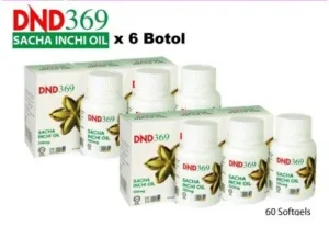PACKAGE 7- DND369 SACHA INCHI (60 VEGE SOFTGEL) X 6 BOTOL